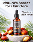 100% pure Batana oil for hair growth & scalp detox, natural hair care serum with fresh batana fruits