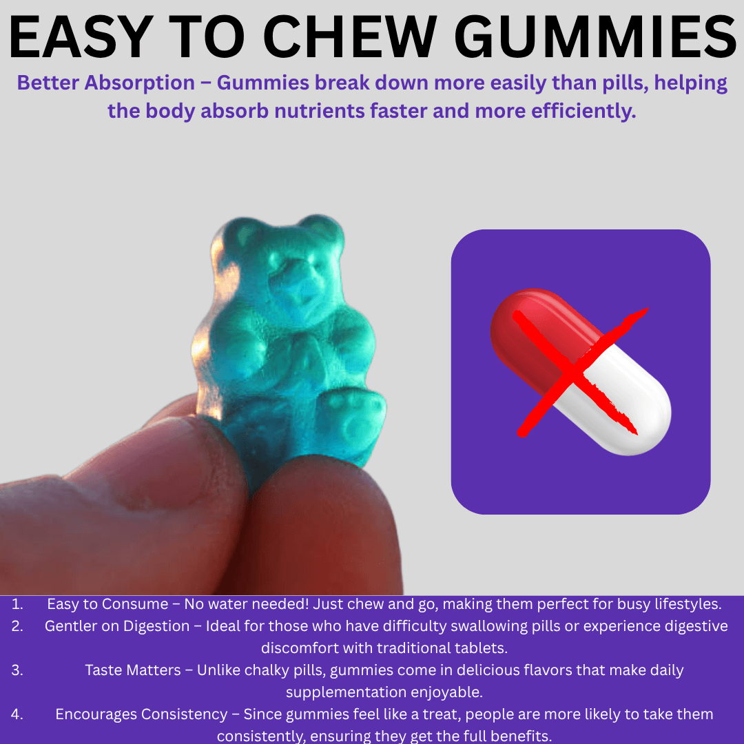 Nubian Nutrified Hair Skin & Nail Gummies With Collagen and Biotin