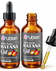 100% Pure Batana Oil for hair growth & scalp detox in amber dropper bottles with natural ingredients