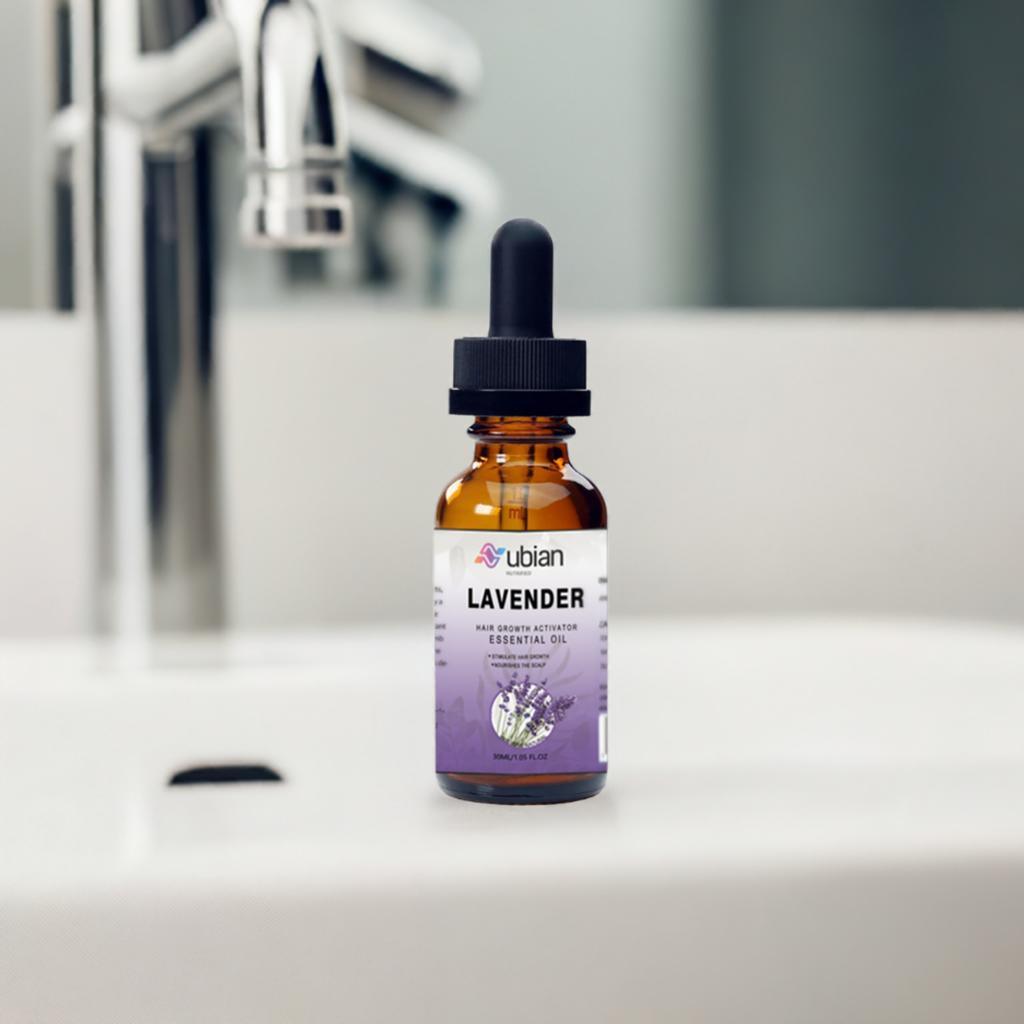 Lavender Aroma Hair Growth Oil 1oz by Nubian Nutrified, Haircare Replenish & Regrow Nourishing Comfort Conditioner Beard Loss Treatment Cleanser Scent - Nubian Nutrified
