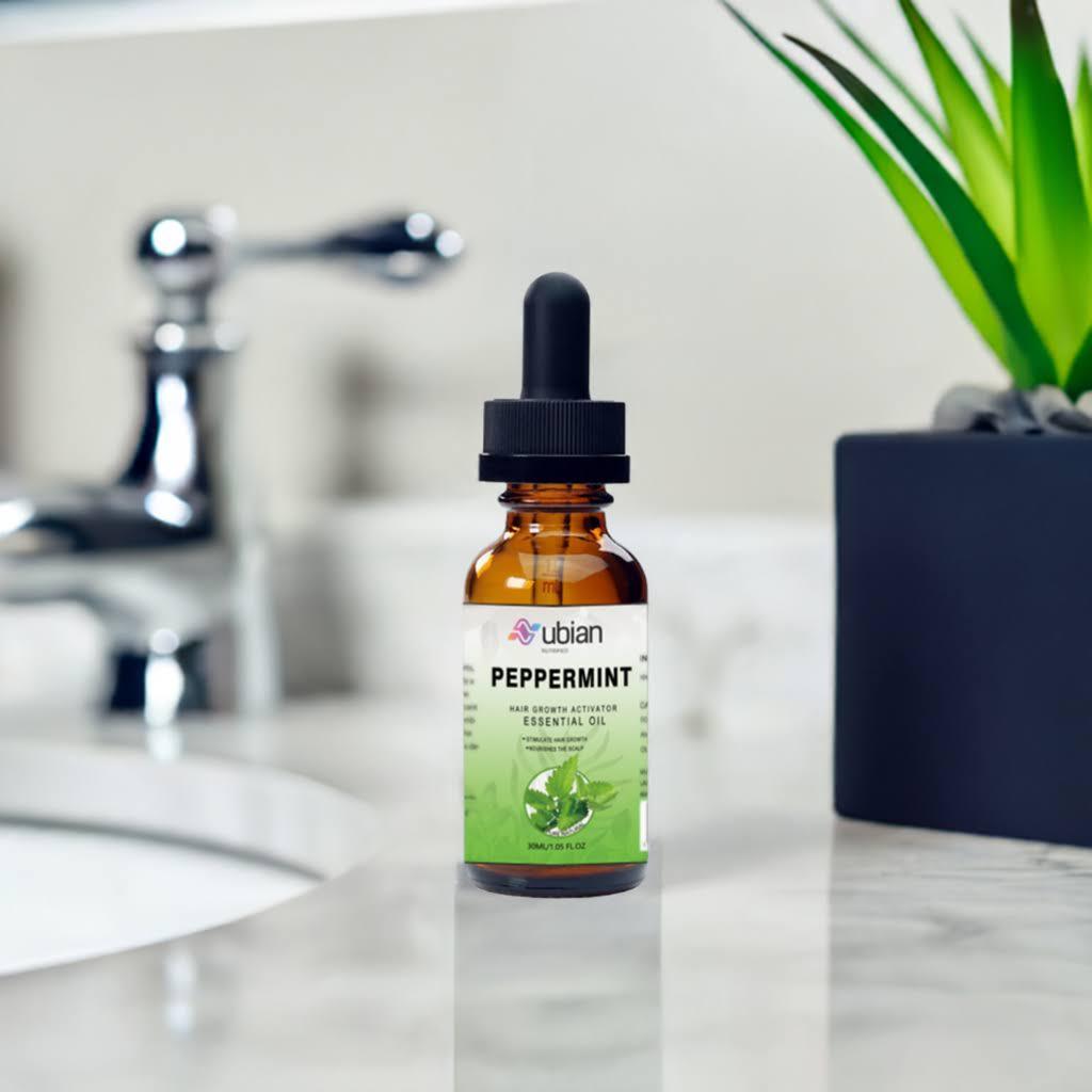 Peppermint Hair Growth Oil 1oz by Nubian Nutrified, Hair Care - Replenish & Regrow Haircare Nourishing Comfort Conditioner Beard loss treatment Repair - Nubian Nutrified