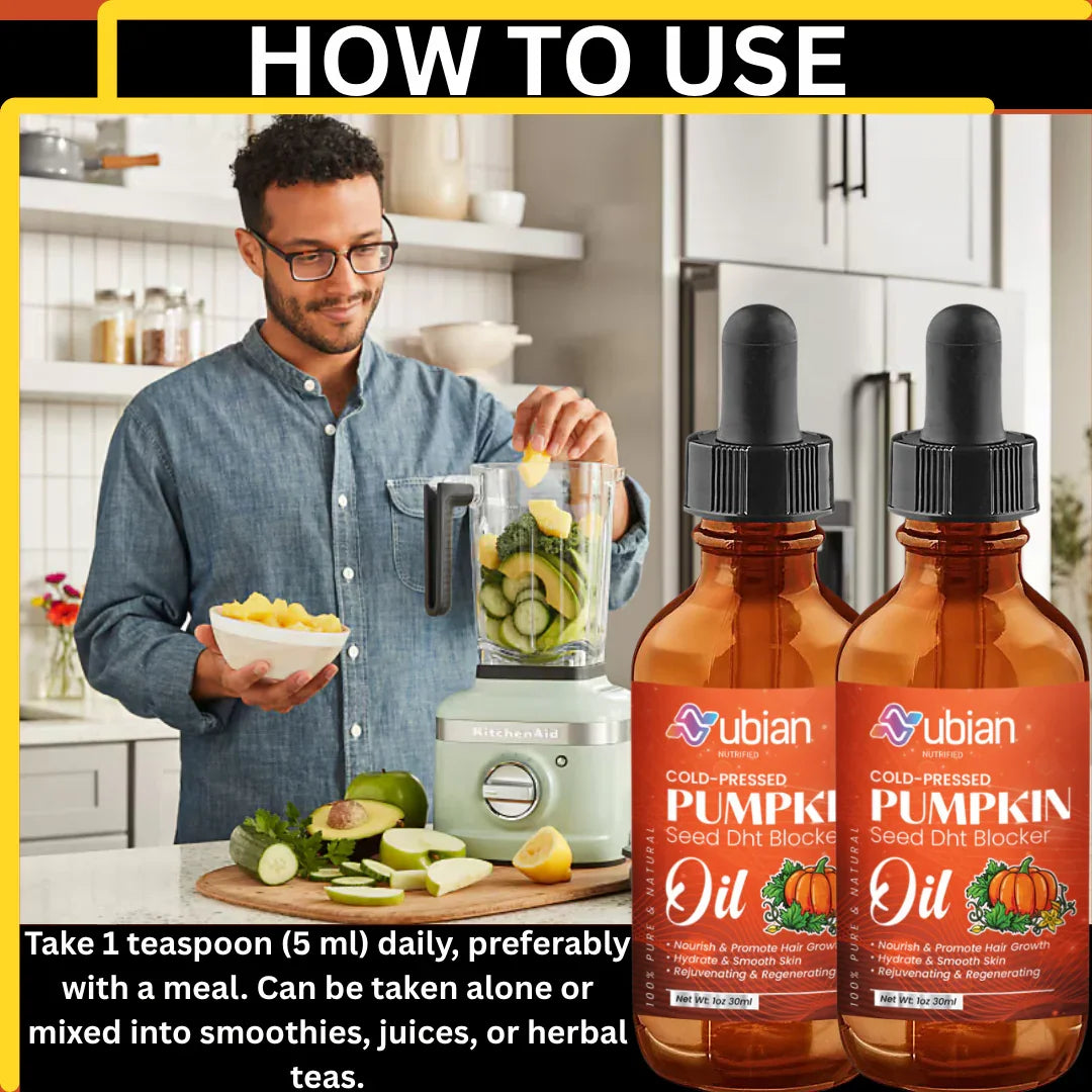 DHT Blocker Pumpkin Seed Oil | Organic DHT Blocker For Women & Men