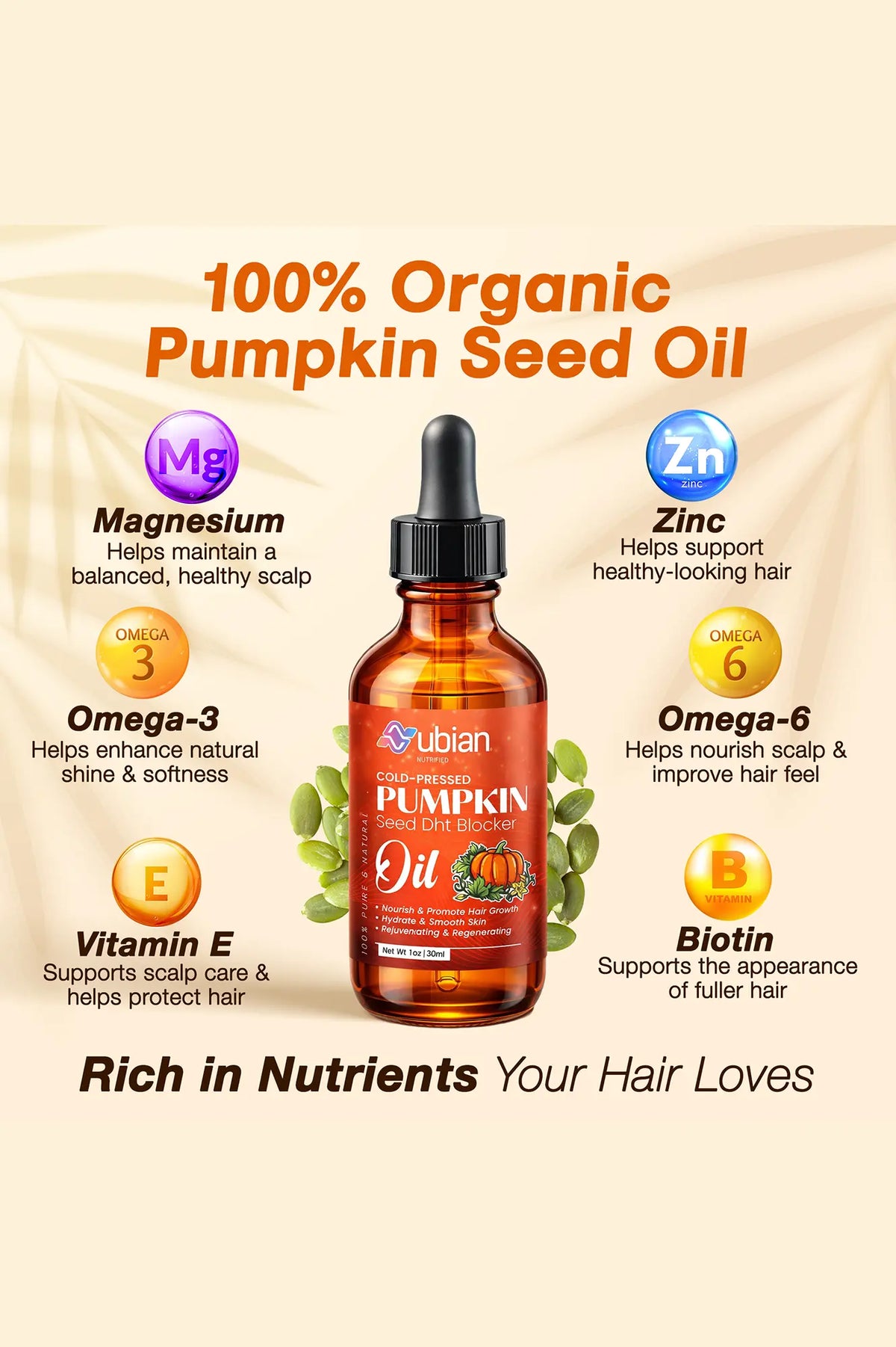 DHT Blocker Pumpkin Seed Oil - Nubian Nutrified