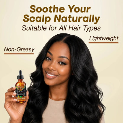 3 in 1 Hair Growth Oil Rosemary, Castor, Argan - Nubian Nutrified