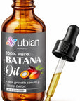 100% pure batana oil hair growth serum with dropper, natural scalp detox treatment in amber bottle