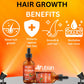 Nubian Nutrified hair growth oil with benefits on an orange background