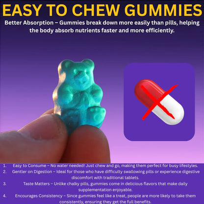 Nubian Nutrified Hair Skin & Nail Gummies With Collagen and Biotin