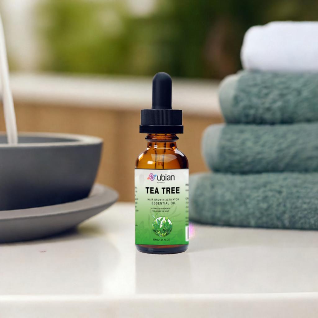 Tea Tree Hair Growth Oil 1oz by Nubian Nutrified, Hair Care - Replenish & Regrow Haircare Nourishing Comfort Conditioner Beard loss treatment - Nubian Nutrified